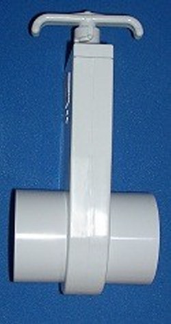 0402-15 1½” Spigot x Spigot Gate Knife Blade Valve - PVC-