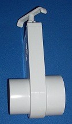 0412-20 2 slip x 2 spigot Gate Knife Blade valve - PVC-