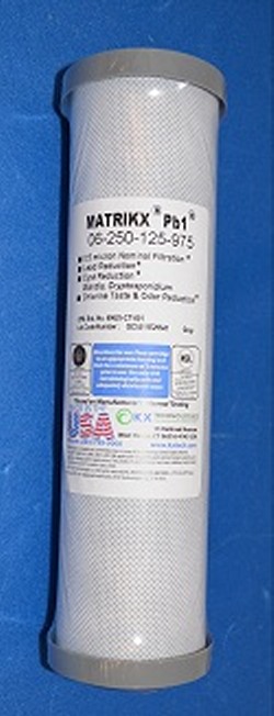 06-250-125-975 Matrikx® Pb1 Filter - 0.5 Micron - Lead-Cyst COO:USA  - Reverse-Osmosis-Parts