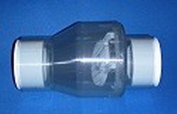0821-20CFPT Clear SWING Check Valve - PVC-