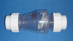 0853-20CNS Clear SWING NO SPRING Check Valve - PV