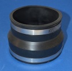 1002-44 Clay 4” to PVC/IPS 4” Fernco Reducer-Transition Rubber Couple - Fernco-Rubber-Couples-Reducing