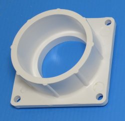 1005-020X Mounting Flange Square Socket (SEE DETAILS!!!!) - PVC-Fittings-Flanges-Mounting