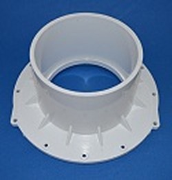 1005-060W Mounting Flange Slip Socket (female) 6 COO:MEXICO - PVC-Fittings-Flanges-Mounting