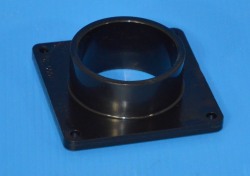 1006-020B Black 2 Square Mounting Flange Spigot/Street (male) - PVC-Fittings-Flanges-Mounting