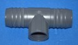 SPEARS 1402-212 1-1/2x1-1/4 PVC RD INSERT TEE INSERTxFPT COO:USA - Barb