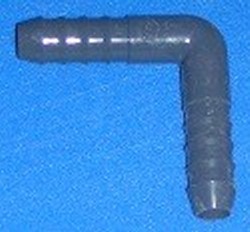 1406-007 3/4” Barb 90° Industrial Elbow PVC COO:USA - Barb