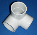 413-015S 1½” 3 way side outlet 90s Plumbing Grade COO:USA - PVC-