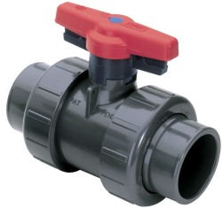 1829-015 1½” True Union Sch 80 Rated Ball Valve (special order) - PVC-
