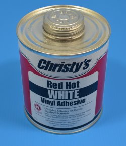 34665 Christys WHITE UV Glue/Cement 1 Qt Can - PVC-Glue-Christys
