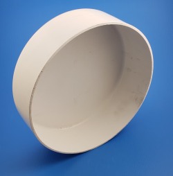 4347-180 18in DUCT Flat Cap  - PVC-Fittings-Caps