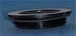 400-4141 Black Flat Plug With Gasket 1½” MPT COO:USA - PVC-