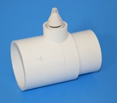 400-400-4260 2” slip x 2” spigot x 3/8” fpt port with plug - PVC-Fittings-Tees