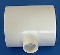 401-417 Reducing Tee 4 x 4 x 1 COO:USA - PVC-Fittings-Tees
