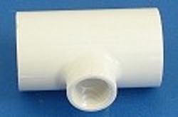 402-167 Reducing Tee 1.25 x 1.25 x 3/4FPT COO: USA - PVC-Fittings-Tees