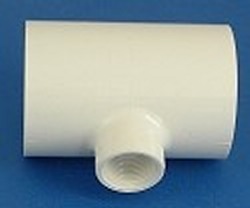 DURA 402-248 Reducing Tee 2x2x3/4fpt COO: USA - PVC-Fittings-Tees