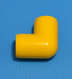 406-005YEL YELLOW ½” elbow. COO:UNKNOWN - PVC-