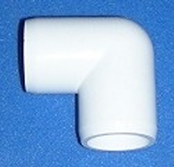 406-020F 90° 2” elbow Furniture Grade Fitting. COO:USA - PVC-Fittings-Elbows-90-degree-Slip