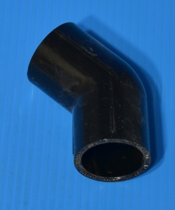 417-007B Black 3/4” 45° elbow COO;USA - PVC-