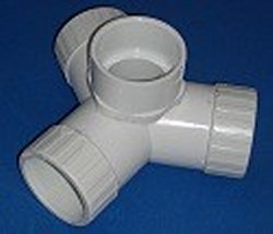 423-020-FP 2” 4 way Side Outlet Wyes FLOW THROUGH FPT - PVC-Fittings-4-ways-side-outlet-Wyes