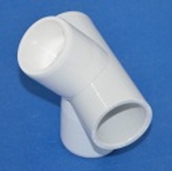 426-010-45 1” 4 way 45° Angle (No Cancellation or Refund, NON-FLOW) - PVC-Fittings-4-ways-side-outlet-Tees