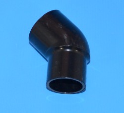 427-015B Black 1½” 45° elbow slip x spigot COO:USA - PVC-BLACK