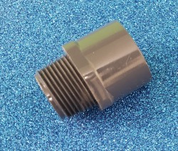 436-010G 1” male adapter GRAY COO:USA - PVC-GRAY-Sch40-Fittings