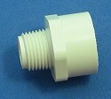 446-053 Sch 40 PVC 3/8 MPT x 1/2 FPT (female NPT) White COO:USA - PVC-Fittings-Riser-Extensions