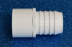 460-015 1.5 barb by 1.5 spigot WHITE COO:USA - Barb-Adapters-Slip-Spigot