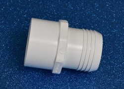 460-020 2 barb by 2 spigot WHITE COO:USA - Barb-Adapters-Slip-Spigot