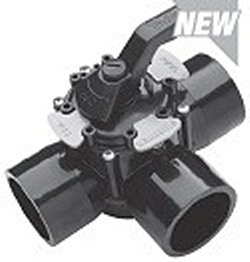 600-0401 2.5 TruSeal Diverter Valve COO: USA, Lifetime Warranty - PVC-Valves-3way-Diverter