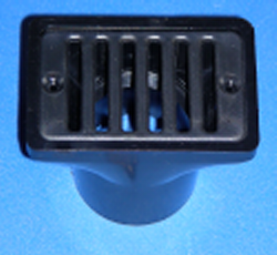 640-2901 Black 2x4 gutter drain - Downspout-Connectors