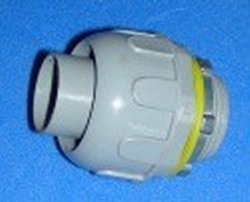 6441000 3/8 Gray UL Approved Liquid Tight Straight into box - PVC-Electrical-Conduit-Connectors