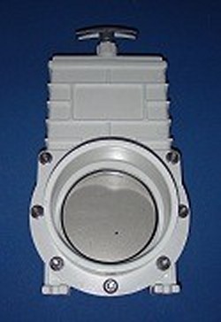 6601 6” stainless paddle gate knife blade valve COO:MEX - PVC-