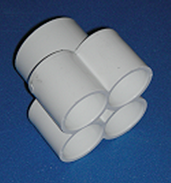 672-4580 1.5 by 4(1/2” ports) - PVC-Distributors
