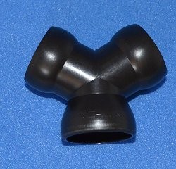 69551-BLK Wye for 3/4” Loc-Line. Limited stock - Loc-Line