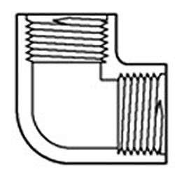 808-015 1½” 90° elbow FPT x FPT Sch 80 (GRAY) COO:USA - PVC-Fittings-Sch80