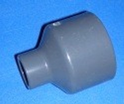 829-101 Sch 80 (GRAY) 3/4” x ½” reducing couple COO:USA - PVC-Fittings-Sch80