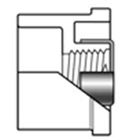 838-210SR Reducer Bushing 1½” x ¾” fpt - PVC-Fittings-Sch80