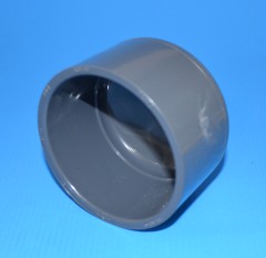847-025 2-1/2” sch 80 (GRAY) domed cap - PVC-Fittings-Sch80