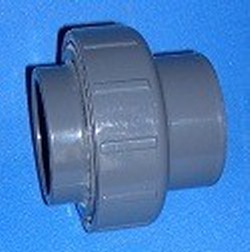 657-025 DIN 25mm x DIN 25mm UNION (FKM,Viton Seal) - PVC-Fittings-Metric-Fittings