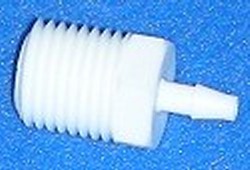 BF-14-18-A-WN 1/4” MPT x 1/8” barb adapter (Nylon) - Barb-Adapters-Threaded