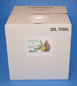 Cedar Oil Solution, 20%, 2.5 Gallons in a Cubitainer® - Cedar-Oil-Natural-Pesticide