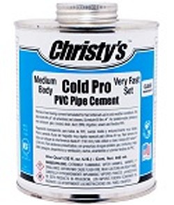 Cold Pro Christys PVC Glue Cement 1 Qt Can - PVC-Glue-Christys