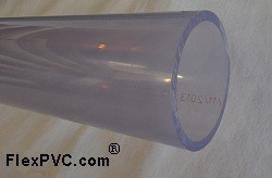 CLEAR/blue Sch 40 UV Rated 1” PVC pipe - PVC-CLEAR-PIPE-UV-Sch40