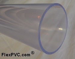 CLEAR/blue Special Order 1/8 NSF 6 PVC pipe - PVC-CLEAR-PIPE-NSF-Sch40