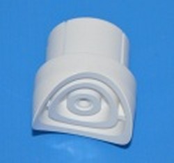 Fishmouth for 1.25 Pipe. Goes into 1.25 Sch 40 pipe & around 1.25 pipe - PVC-Fittings-FishMouths