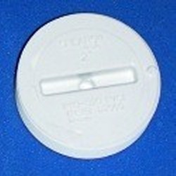 P110-020 FLAT 2” MPT plug aka countersunk plug COO:USA - PVC-Fittings-Plugs-MPT-FLAT