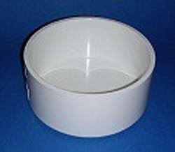 280-107539 Flat 4 fabricated cap for Sch40/80 drainage only  - PVC-Fittings-Caps-Flat