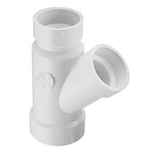 P601-338 3” x 3” x 2” wye (picture approximate) - PVC-DWV-Fittings-Wyes